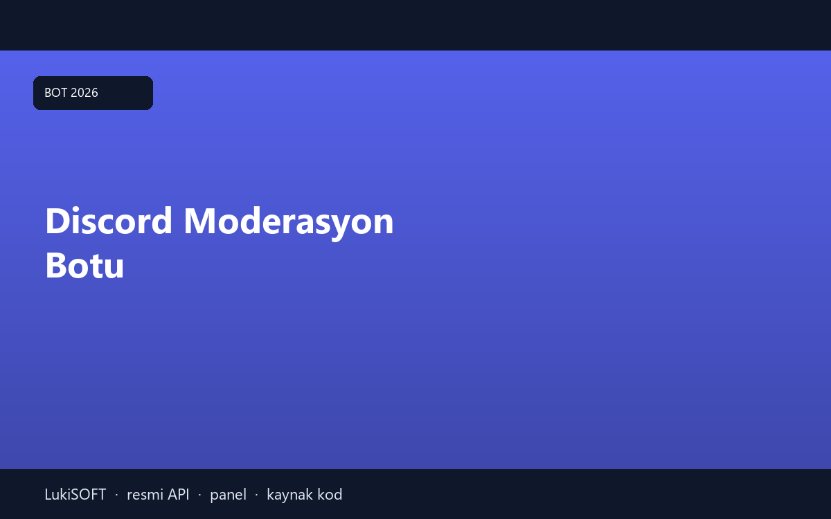 Discord Moderasyon Botu