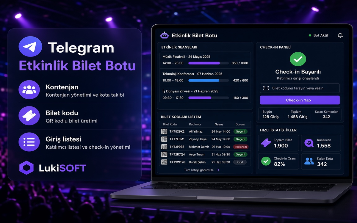 Telegram Etkinlik Bilet Botu