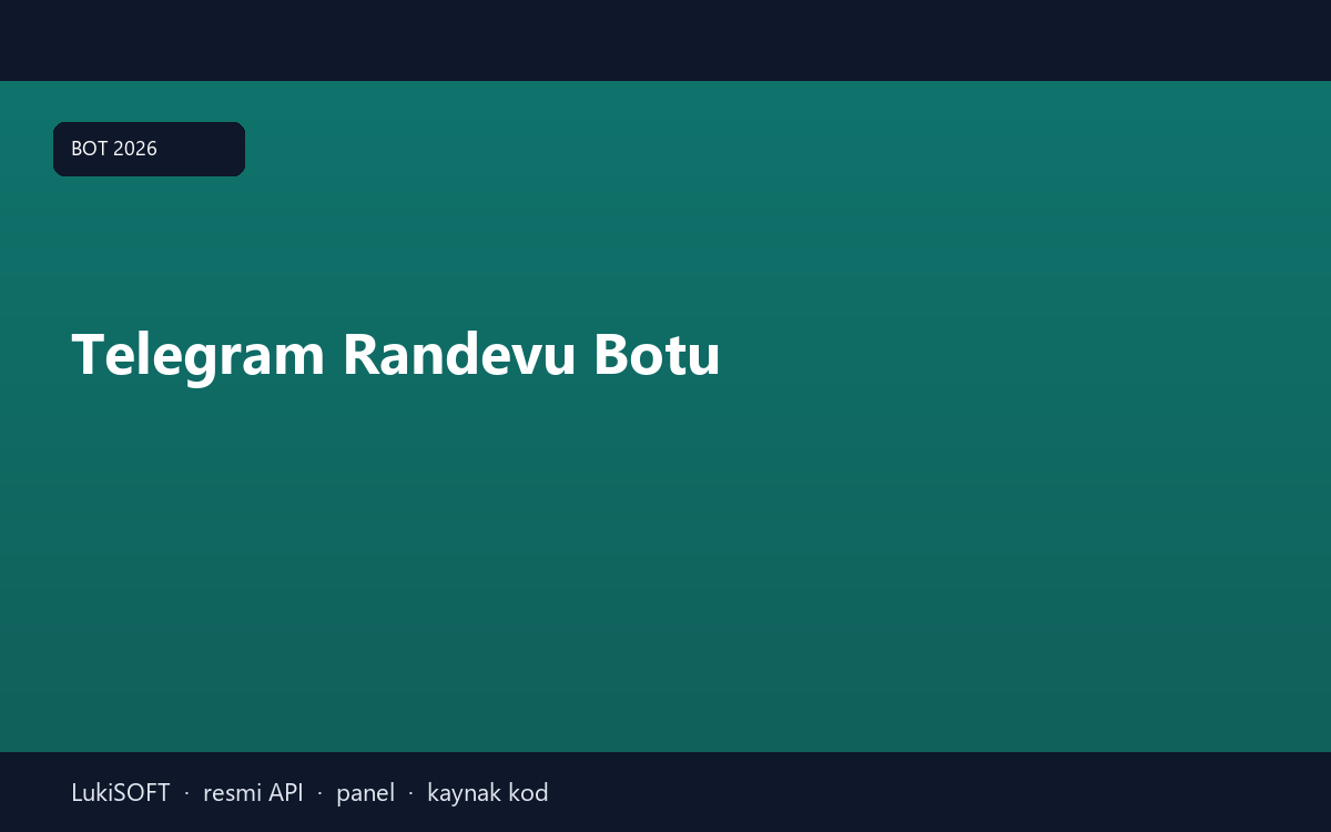 Telegram Randevu Botu