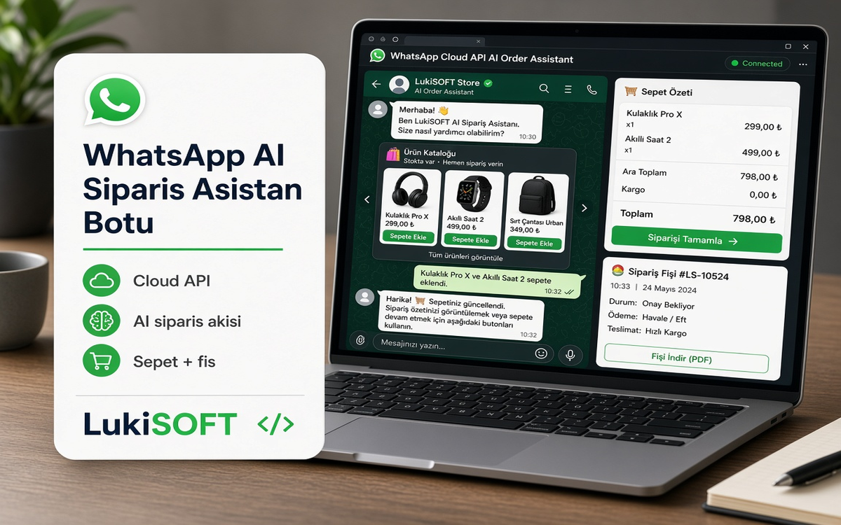 WhatsApp AI Sipariş Asistan Botu