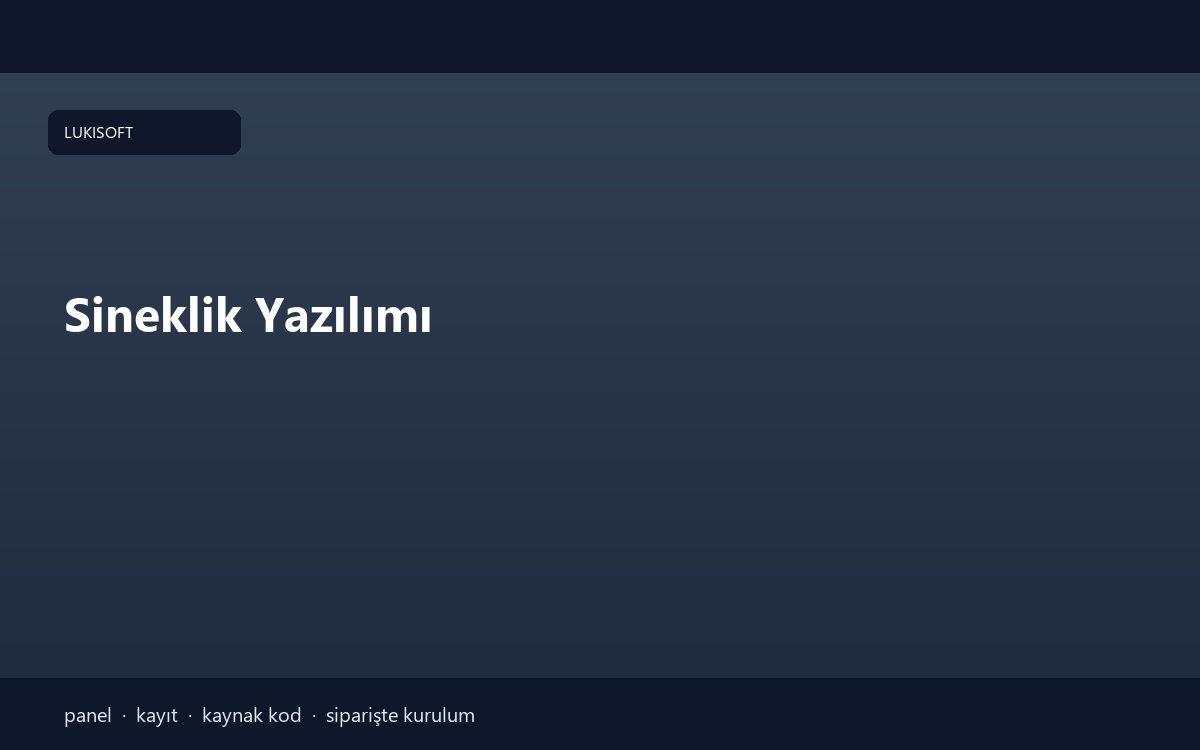 Sineklik Yazılımı