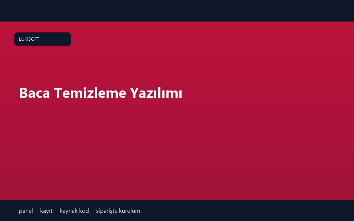 Baca Temizleme Yazılımı