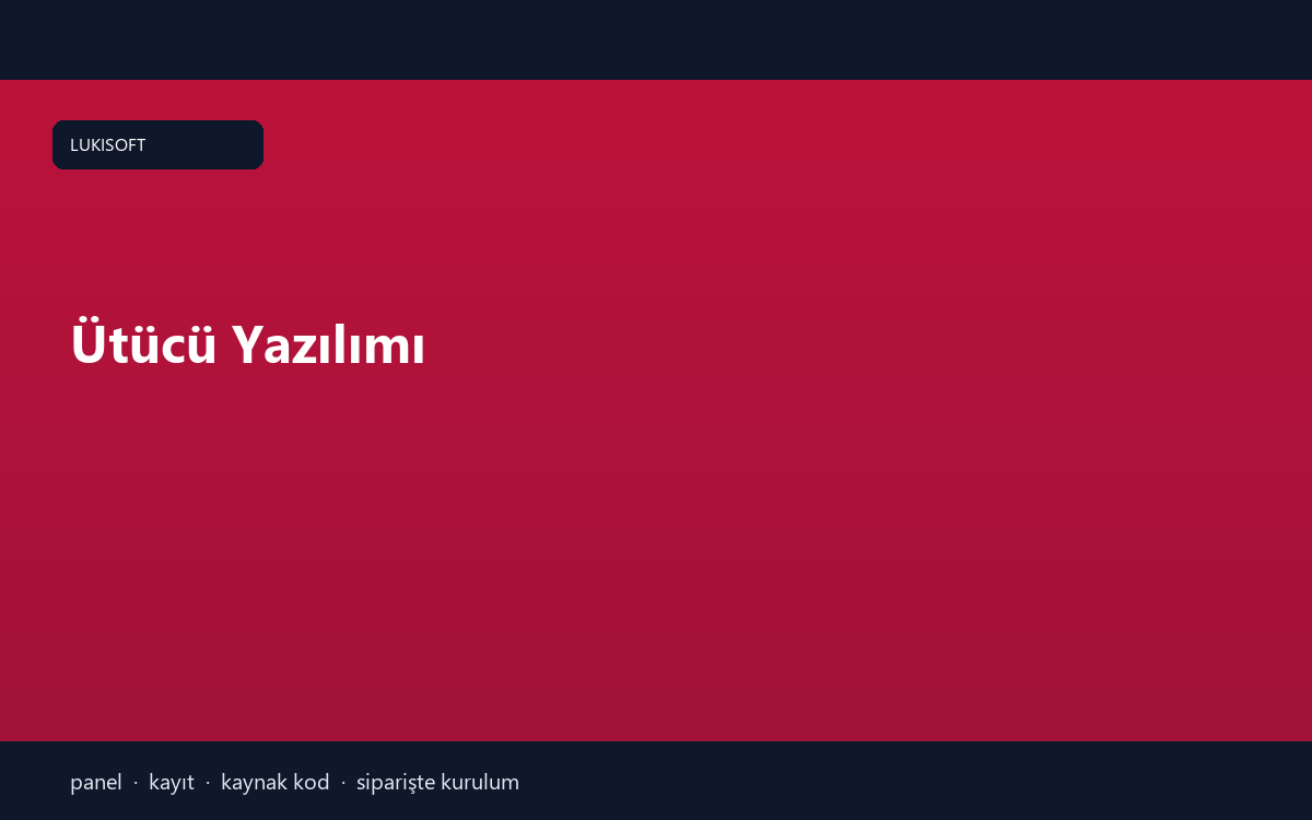 Ütücü Yazılımı