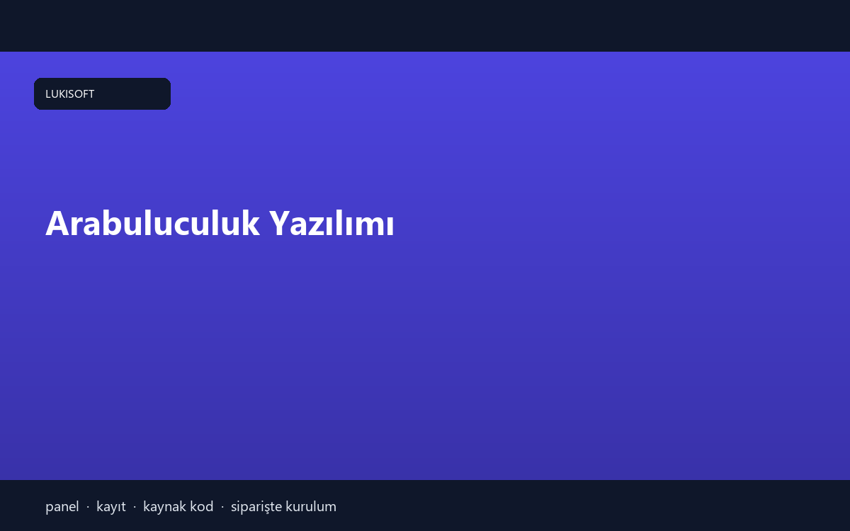 Arabuluculuk Yazılımı