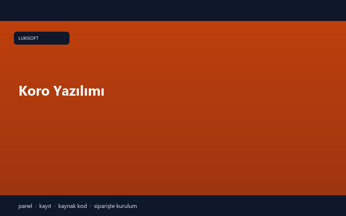 Koro Yazılımı