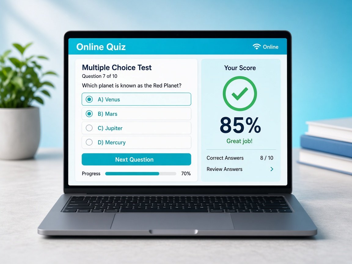 Online Quiz ve Test Çözme Portalı
